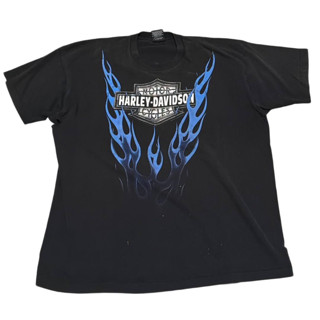 Harley Davidson 'Blue flame' Vintage Tee