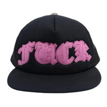 Chrome Hearts 'Pink Fuck Patch' Black Trucker Hat