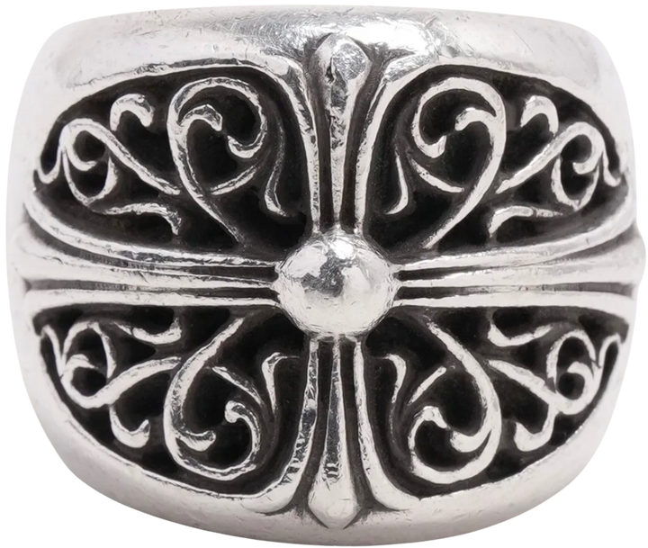 Chrome Hearts 'Oval' Large Cross Ring