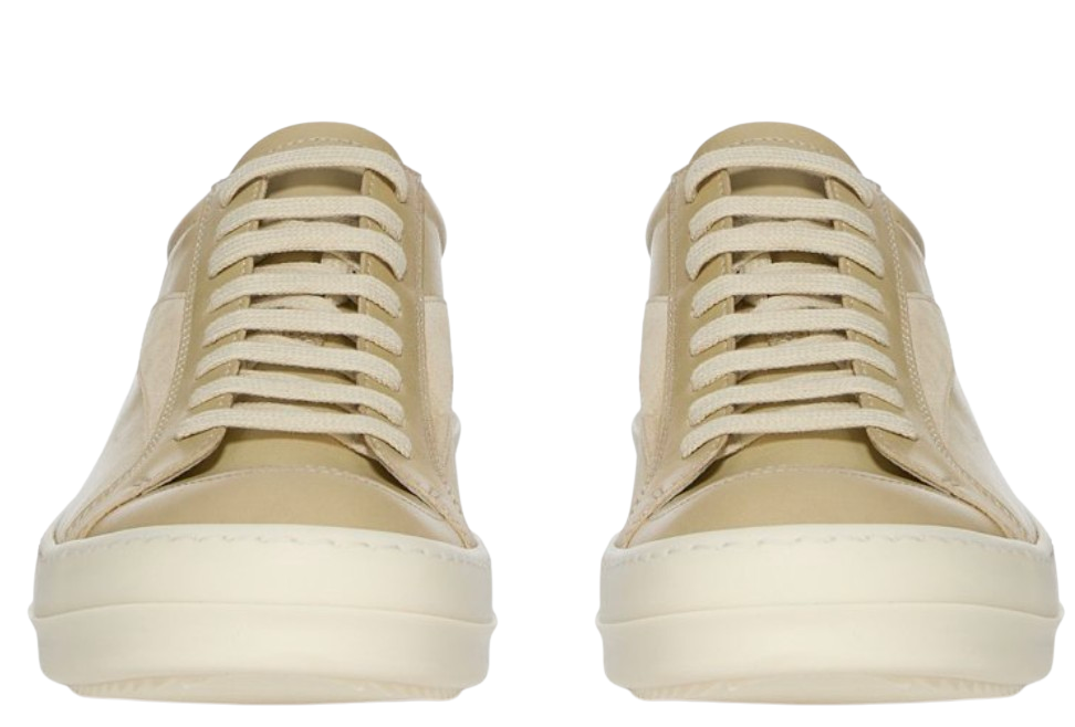 Rick Owens 'Parchment Milk' Hollywood Vintage Low Sneaks