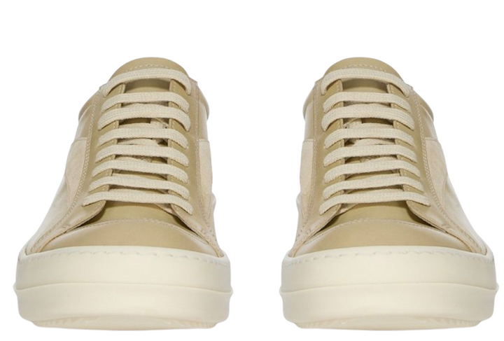Rick Owens 'Parchment Milk' Hollywood Vintage Low Sneaks