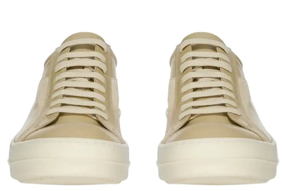 Rick Owens 'Parchment Milk' Hollywood Vintage Low Sneaks