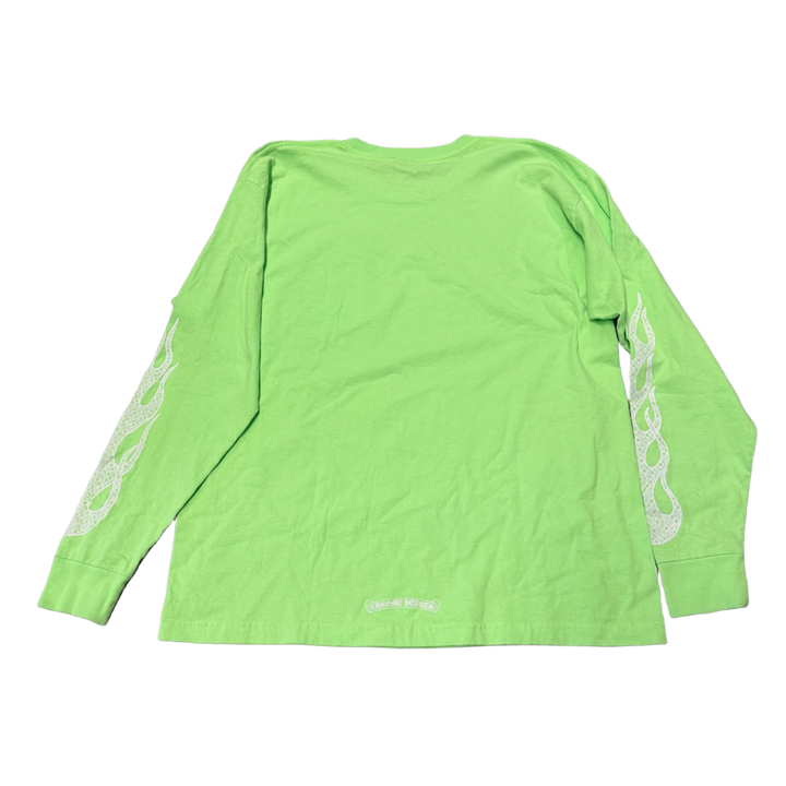 Chrome Hearts 'Neon Arm Flames' Longsleeve Tee