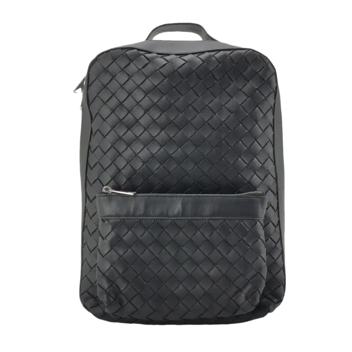 Bottega Veneta 'Black' Calfskin Intreccio Backpack