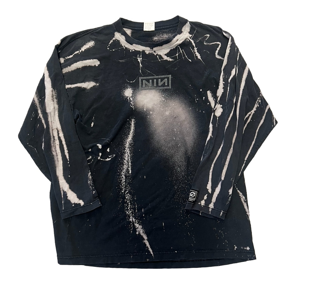 Nine Inch Nails 'Tie Dye'  Vintage Black Longsleeve
