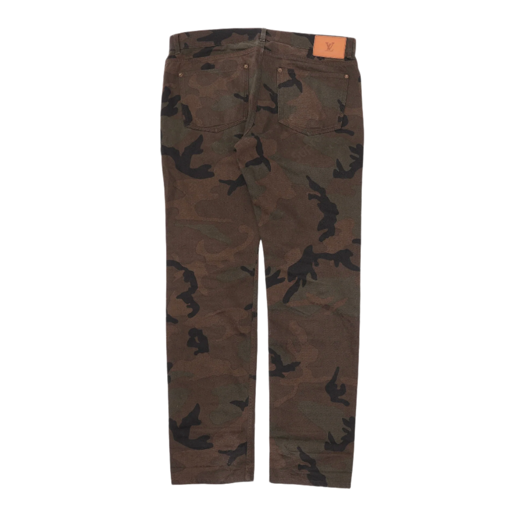 Louis Vuitton x Supreme 'Camouflage' Jacquard Monogram Jeans
