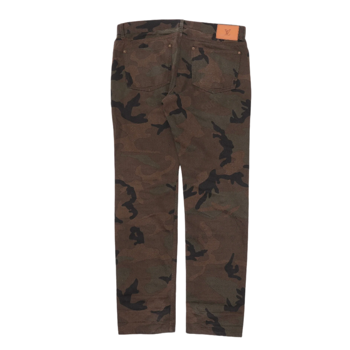 Louis Vuitton x Supreme 'Camouflage' Jacquard Monogram Jeans
