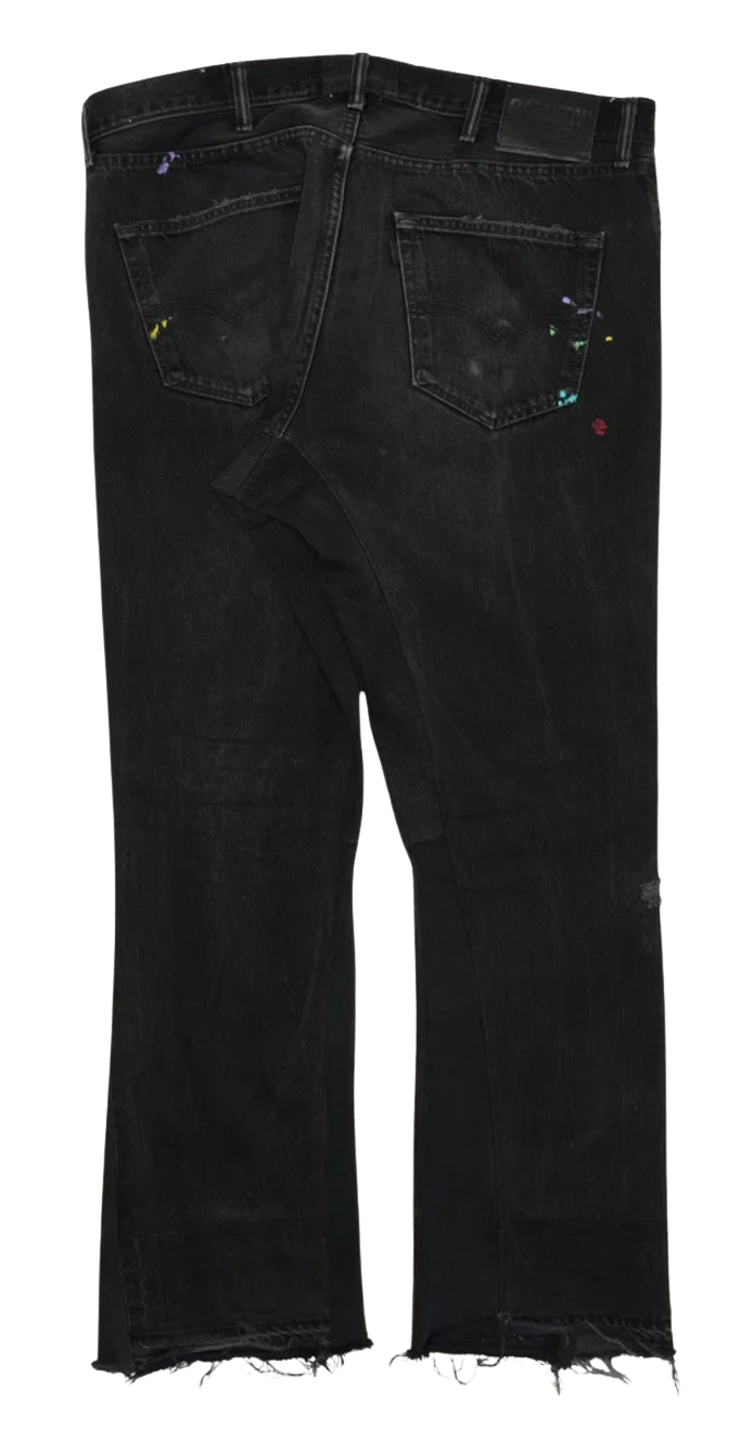 Gallery Dept. Distressed LA Flare Black Jeans