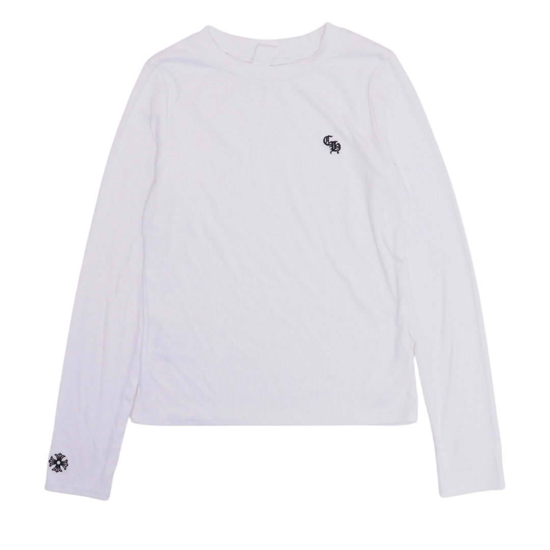 Chrome Hearts 'White' Bad Seed Ribbed Women's Longsleeve 