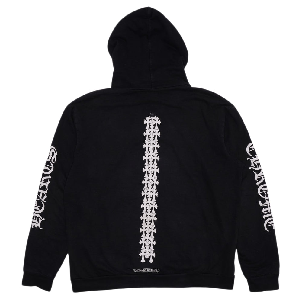 Chrome Hearts 'Spine Cross' Black Hoodie