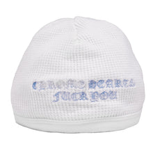 Chrome Hearts Vintage 'White' Blue Script Skull Cap Beanie