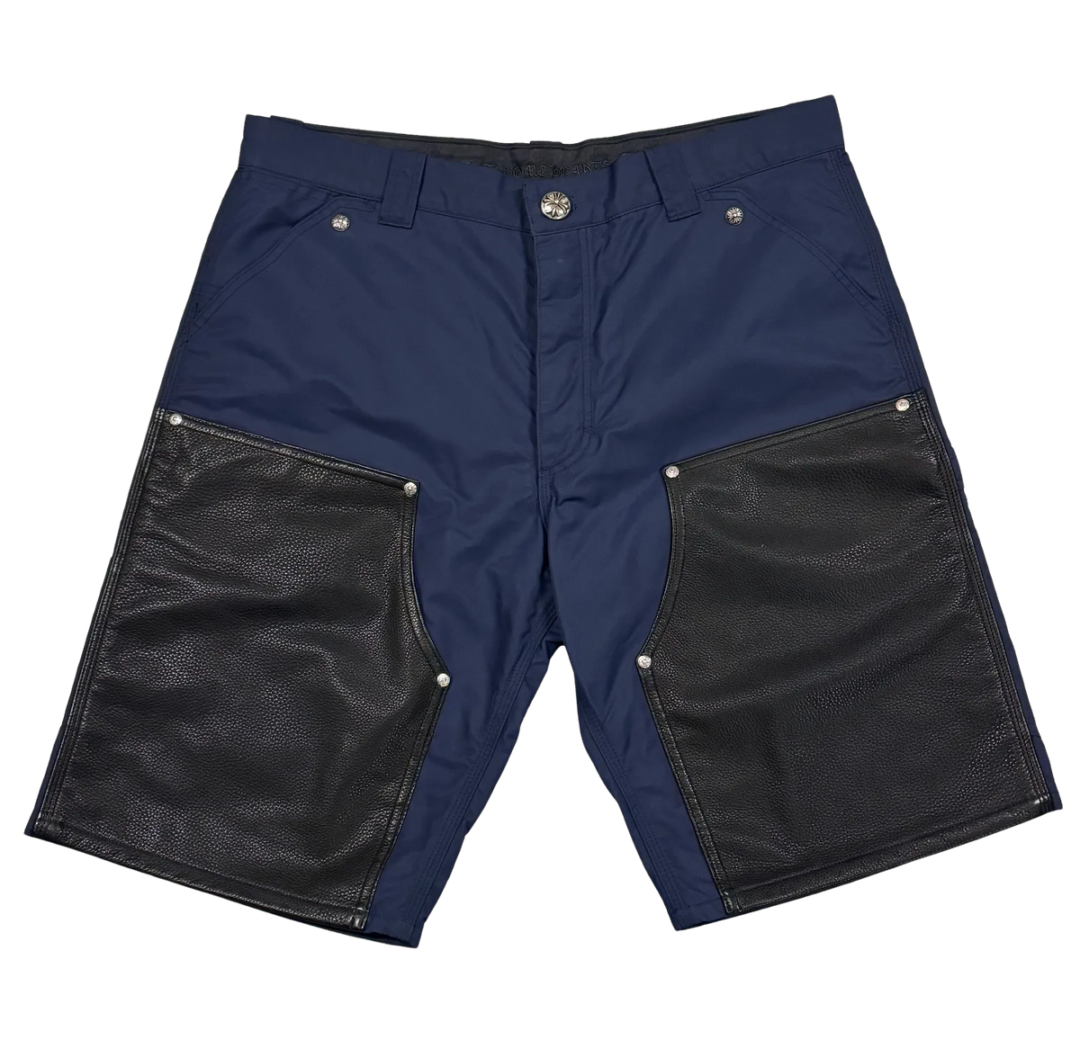 Chrome Hearts 'Navy' Double Knee Nylon Shorts