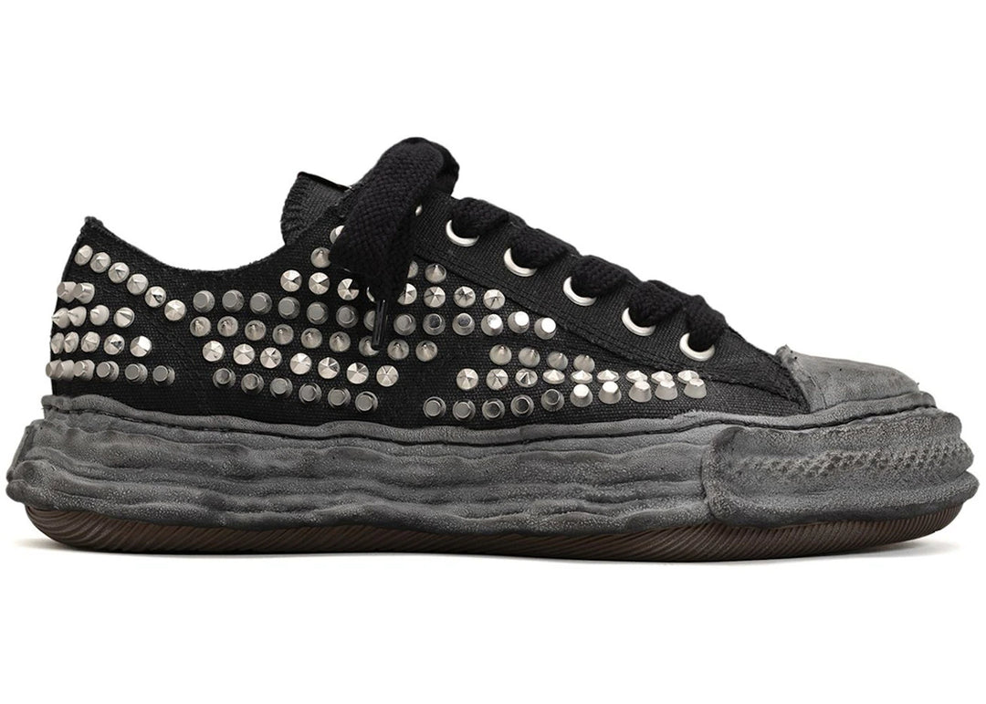 Maison Mihara Yasuhiro Peterson 23 OG Sole Studded Canvas Low Black Black