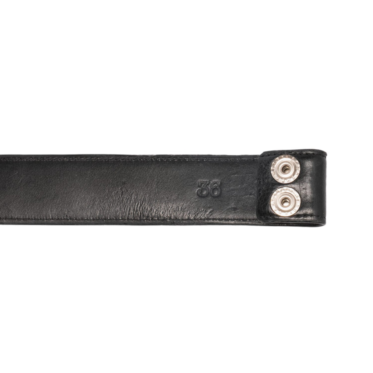 Chrome Hearts 'Multicolor' Cemetery Cross Patch Leather Belt Strap
