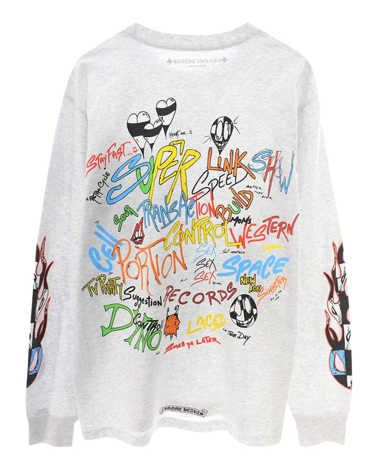 Chrome Hearts Matty Boy 'Brain' Grey Longsleeve