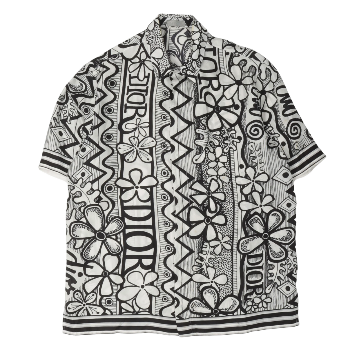 Dior x Stussy 'Floral' Silk Shirt