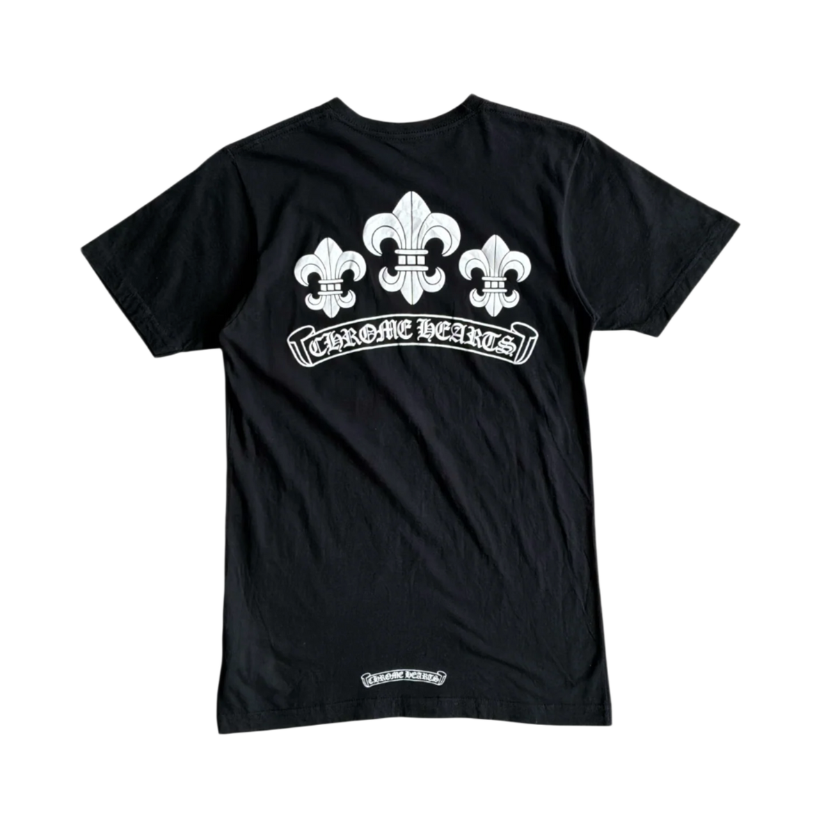 Chrome Hears 'Tri Scout Fleur' Vintage Black Tee