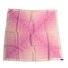 Chanel 25k 'Checkered Pink' Silk Square Scarf