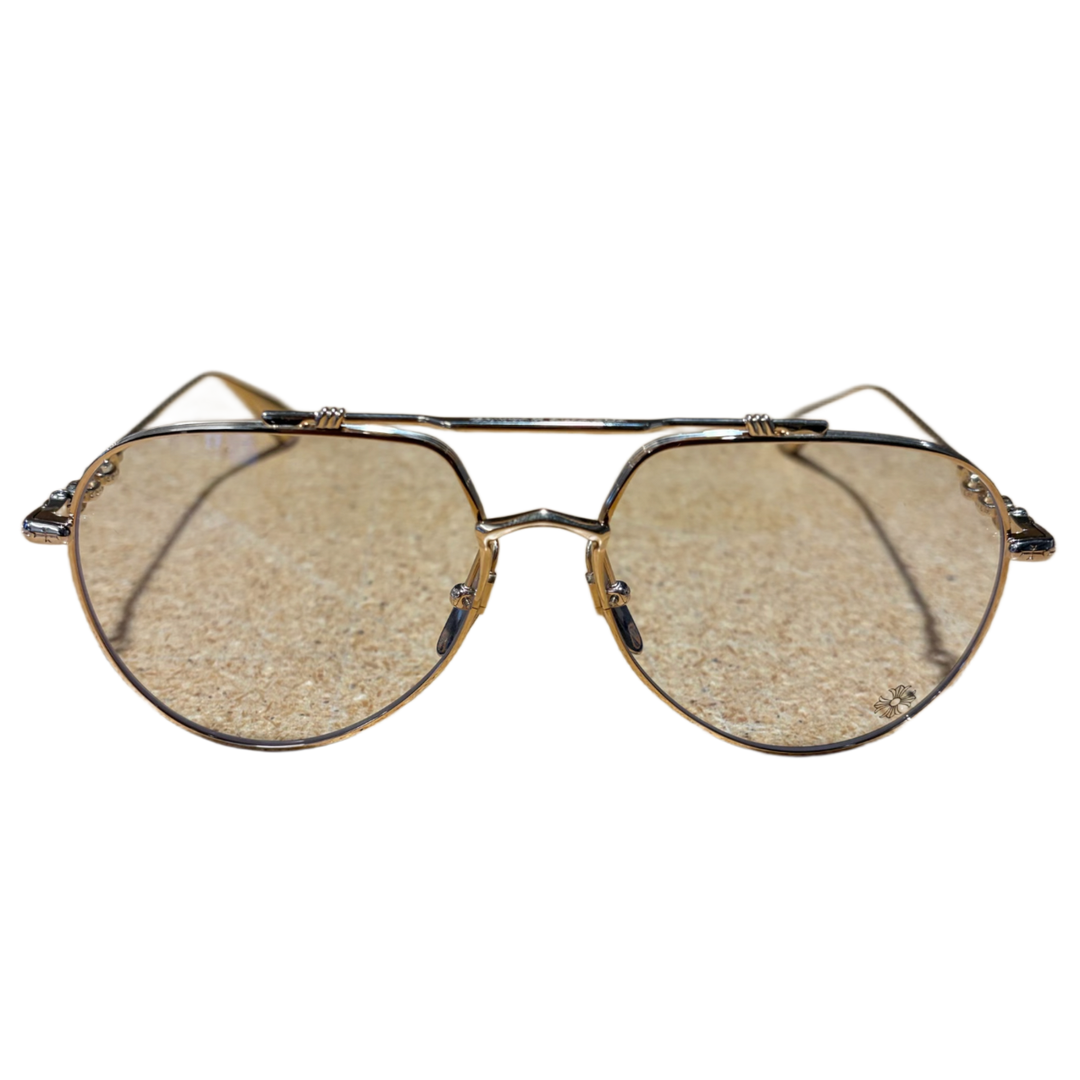 Chrome Hearts ‘Spuns’ Gold Aviator Glasses