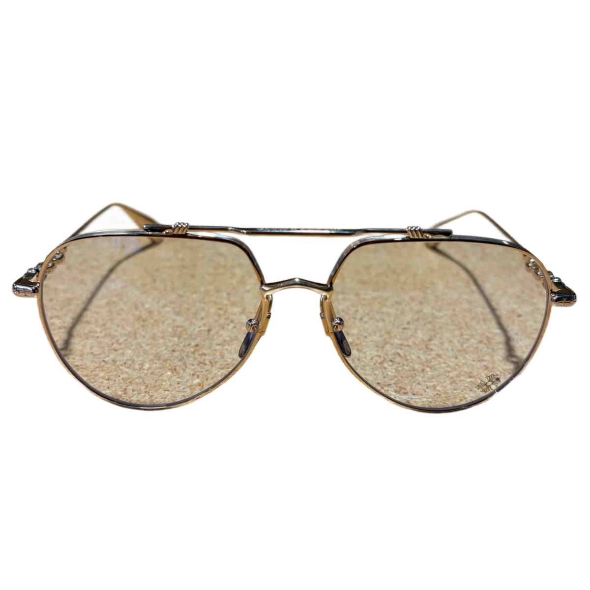 Chrome Hearts ‘Spuns’ Gold Aviator Glasses