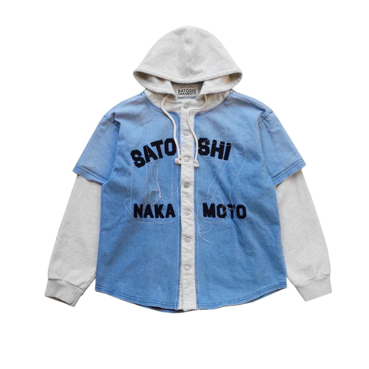Satoshi Nakamoto 'Knapp Ranch' Blue Baseball Hoodie