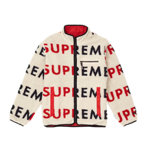 Supreme 'Beige' Reversible Logo Fleece Jacket