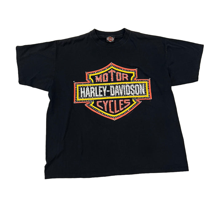Harley Davidson 'Classic Logo' Studded Vintage Tee