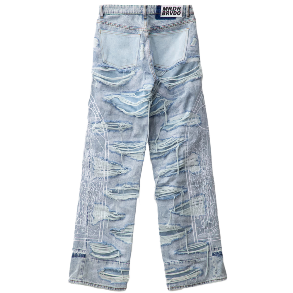 Who Decides War 'Blue' Ultra Flare Window Jeans