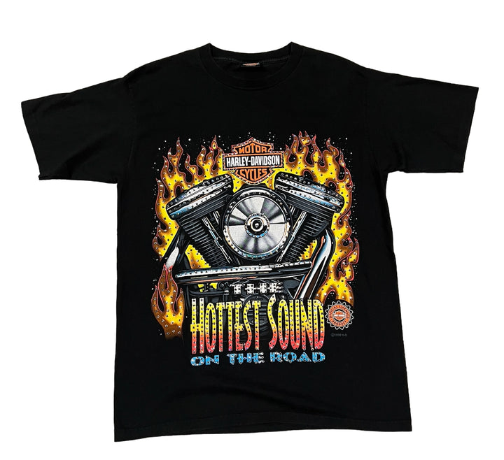 Harley Davidson 'Hottest Sound' Rhinestone Vintage Tee
