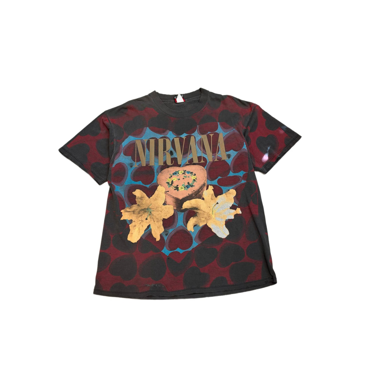 Nirvana 'Heart Shaped Box' Distressed Vintage Tee