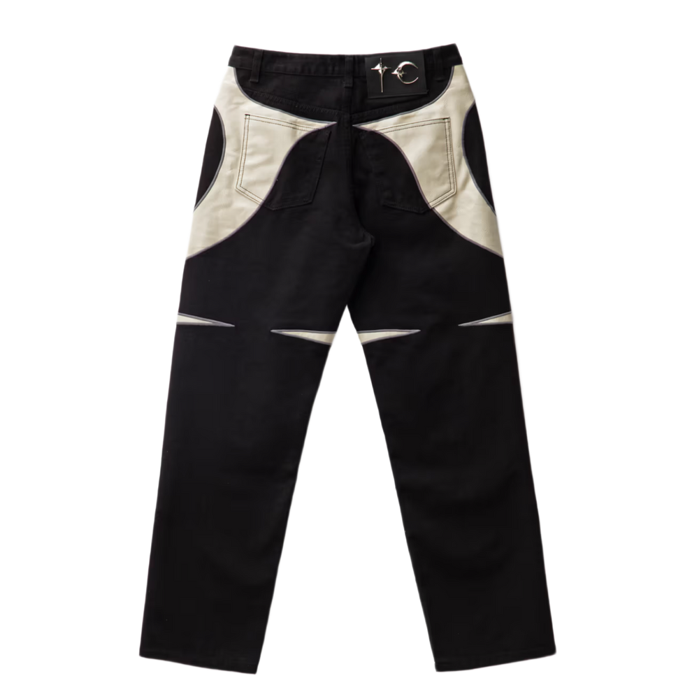 Thug Club 'TC Leather' Denim Pants