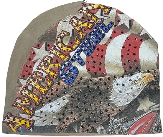 Bossi 'American Steel' Rhinestone Vintage Beanie