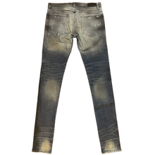 Amiri 'Mx1 Cashmere Patch Rough' Indigo Blue Skinny Jeans