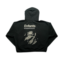 Enfants Riches Déprimés 'Ticket to Death' Cropped Black Hoodie