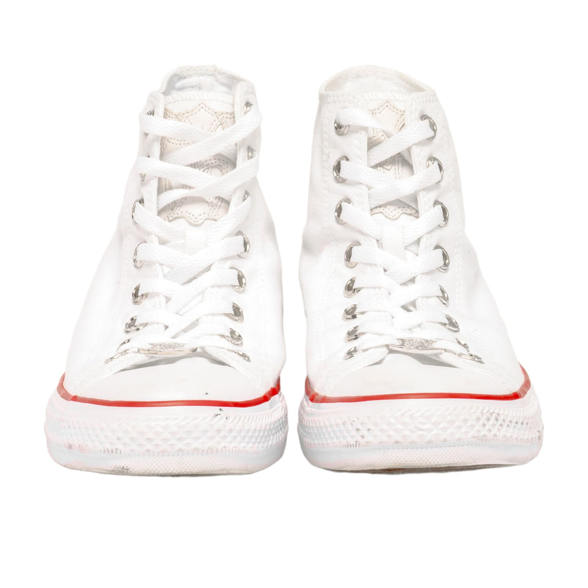 Chrome Hearts 'White Cross Patch' White Converse Sneakers