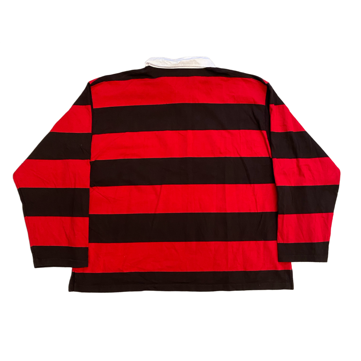 Balenciaga 'Red' Embroidered Logo Longsleeve Polo