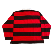 Balenciaga 'Red' Embroidered Logo Longsleeve Polo