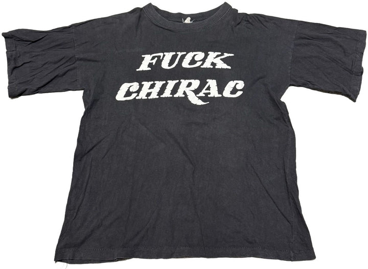 Fuck Chirac Vintage Black Tee