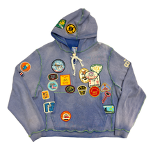 *Better With Age 'Blue' Waffle Patches Hoodie