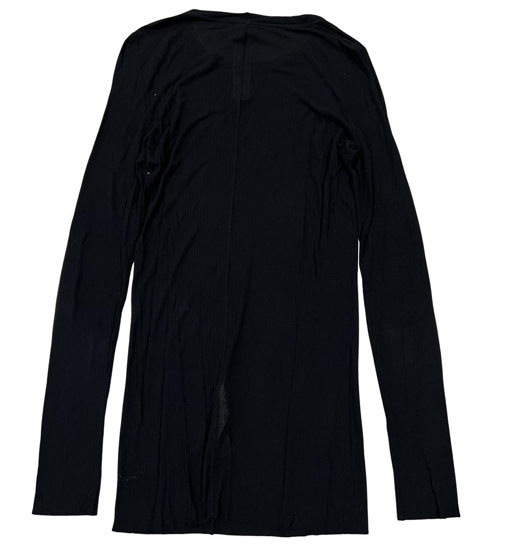 Rick Owens 'Black' Sheer Womens Long Sleeve