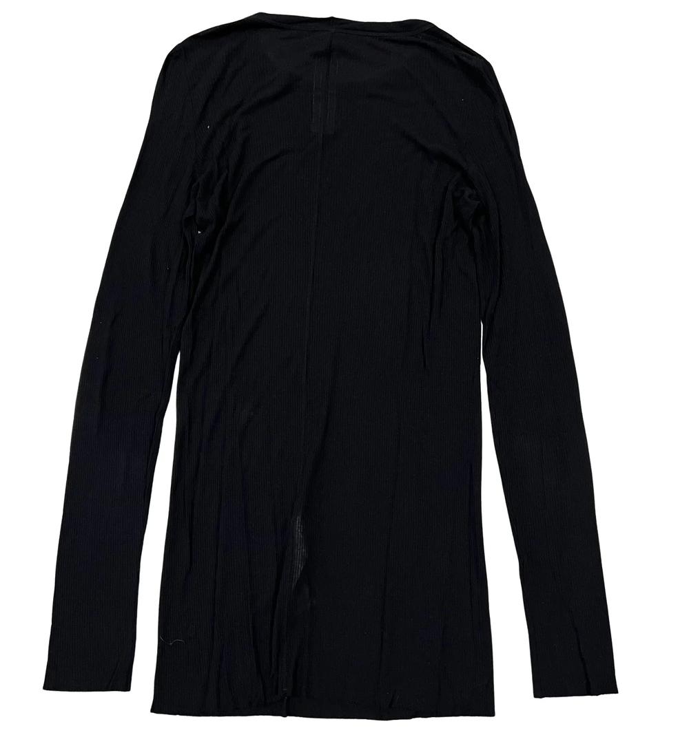 Rick Owens 'Black' Sheer Womens Longsleeve 