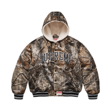Supreme x Mitchell & Ness 'Realtree AP Camo' Lined Hooded Satin Varsity Jacket