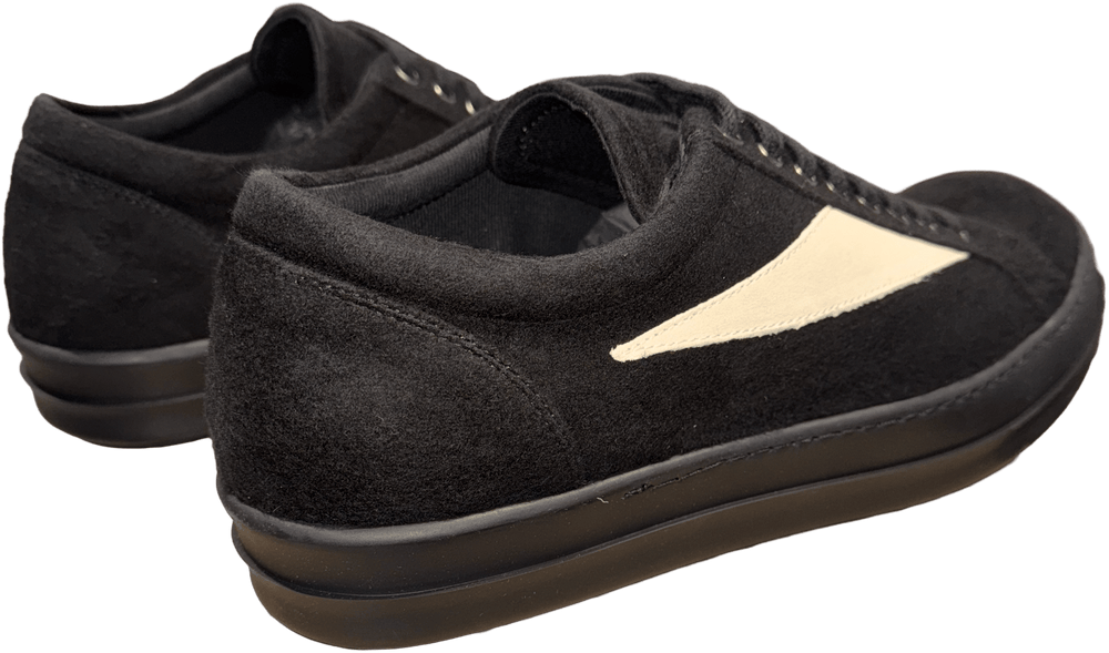 RIck Owens DRKSHDW 'Black Felt Suede' Vintage Sneakers