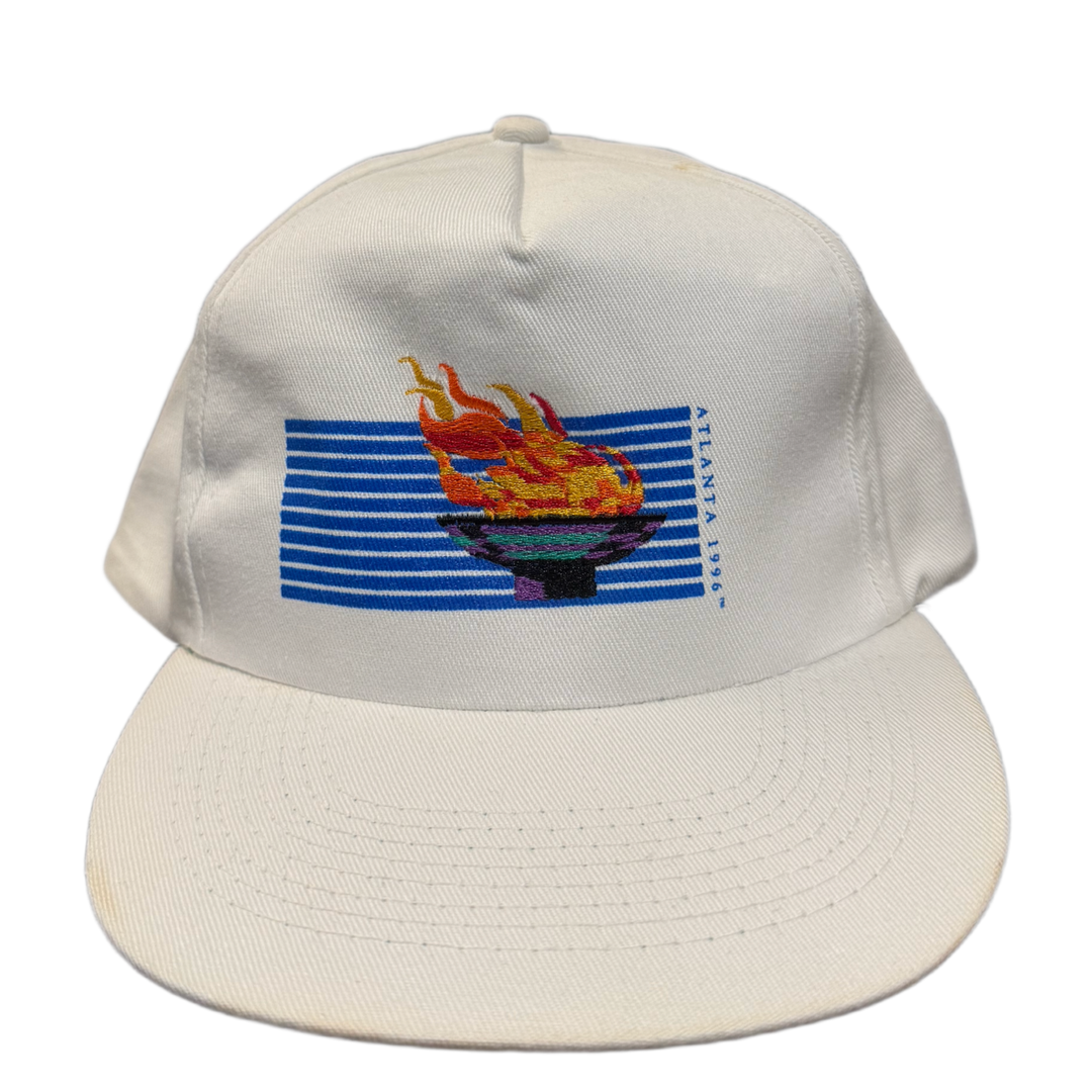 IBM 'Atlanta 1996 Summer Olympics' White Snapback Vintage Hat