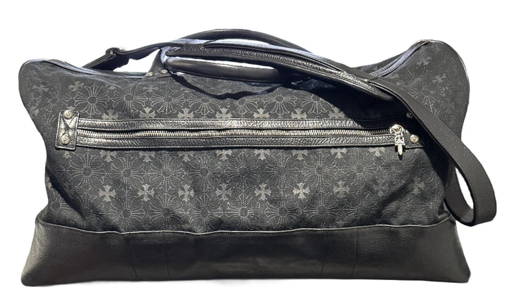 Chrome Hearts Monogram Plus Cross Denim Duffle Bag