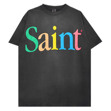 Saint Michael 'Colorful Saint' Black Tee