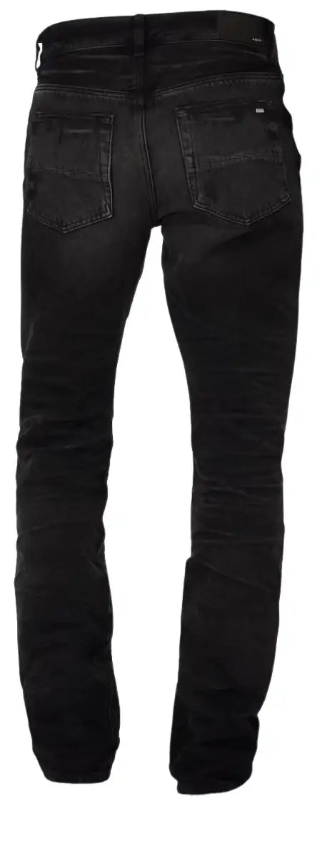 Amiri 'Stack' Straight Faded Black Jeans
