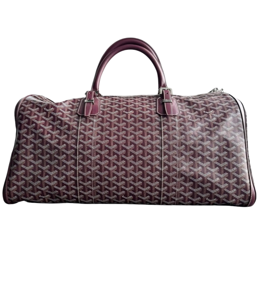 Goyard Boston 50 Burgundy Duffle Bag