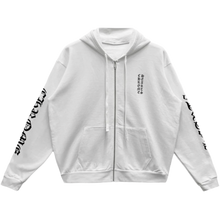 Chrome Hearts 'Vertical Logo' White Zip-Up Hoodie