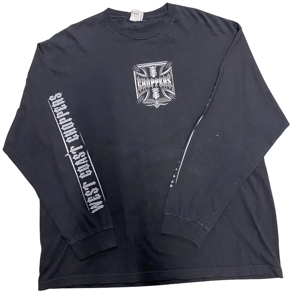 West Coast Choppers 'Metallic Classic Logo' Vintage Longsleeve